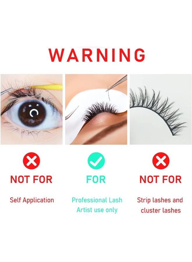 EELHOE Lash Adhesive-Extra Strong Professional Lash Glue 5ml | 1 Sec Drying time | Retention - 8 Weeks | Black Adhesive for Semi-Permanent Extensions Professional Use Only - Image 3